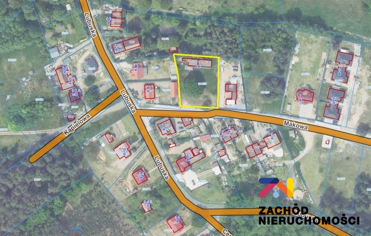 Działka 1664 m² z budynkami do remontu, media, zjazd Przytok  1 664m2 Foto 1