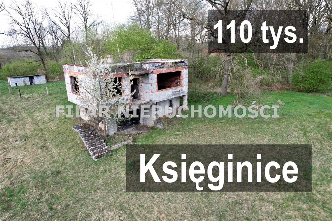 Malownicza działka 11 arów z mediami i lasem w Księginicach Księginice  1 100m2 Foto 1