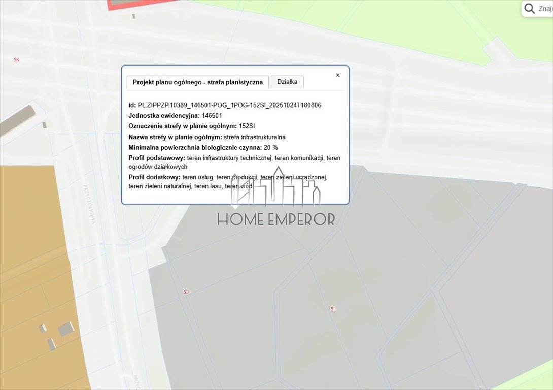 Do sprzedania działka usługowa 6121 m² przy Obwodnicy Warszawy Warszawa, Wilanów, Powsinek, Przyczółkowa  6 121m2 Foto 1