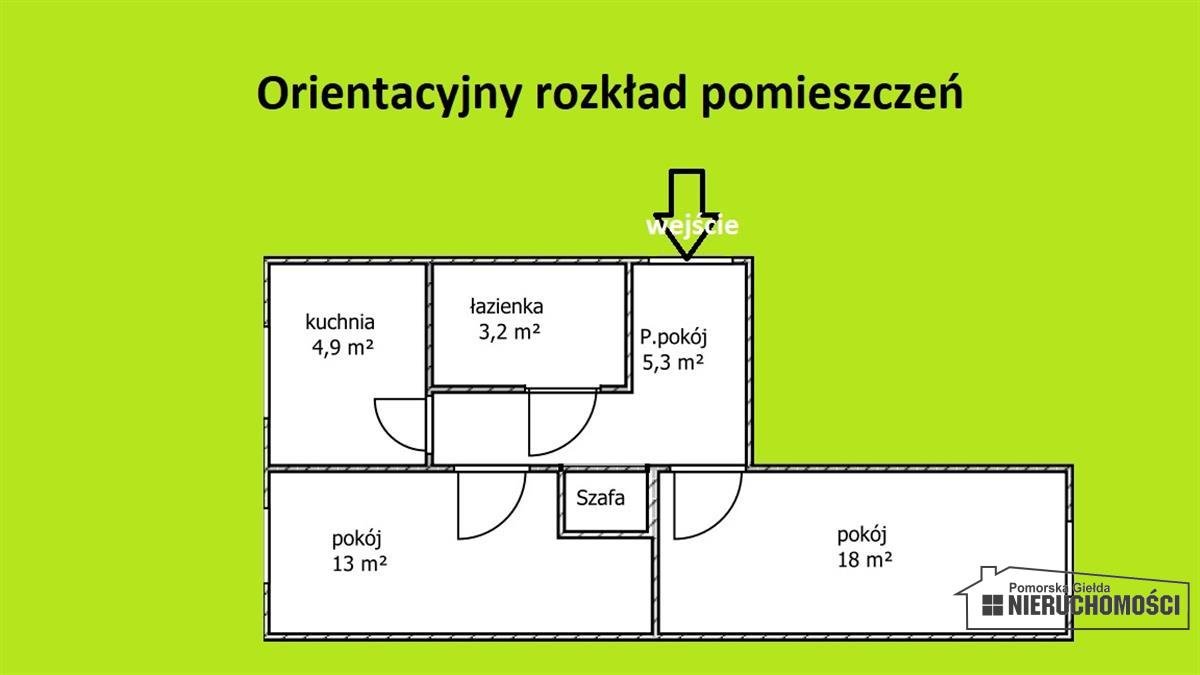 Mieszkanie dwupokojowe na sprzedaż Czarne, Kościuszki  45m2 Foto 11