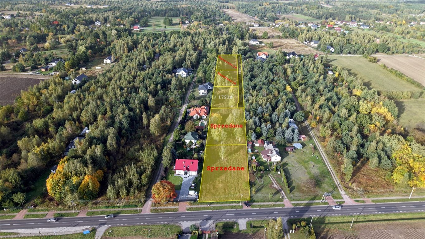 Działka budowlana 1721 m² w Wilkowej Wsi – spokojna okolica Wilkowa Wieś  1 721m2 Foto 1