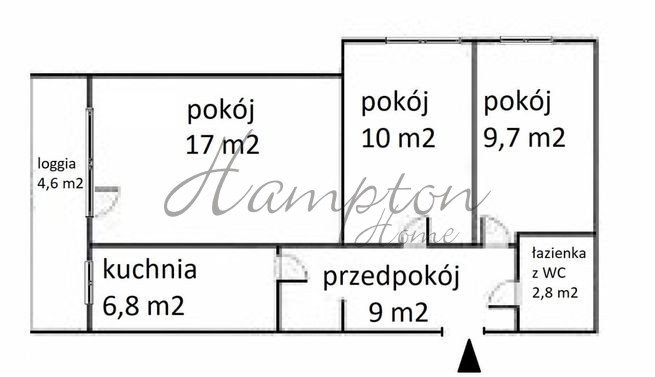 Mieszkanie trzypokojowe na sprzedaż Warszawa, Mokotów Służew, Bełdan  58m2 Foto 1