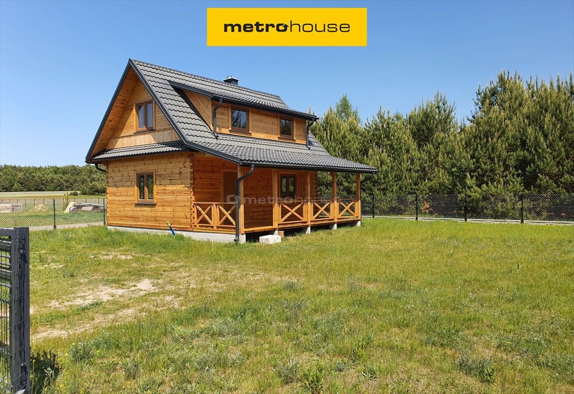 Nowoczesny dom letniskowy z bala, 72m2, ogród Wajków  72m2 Foto 1