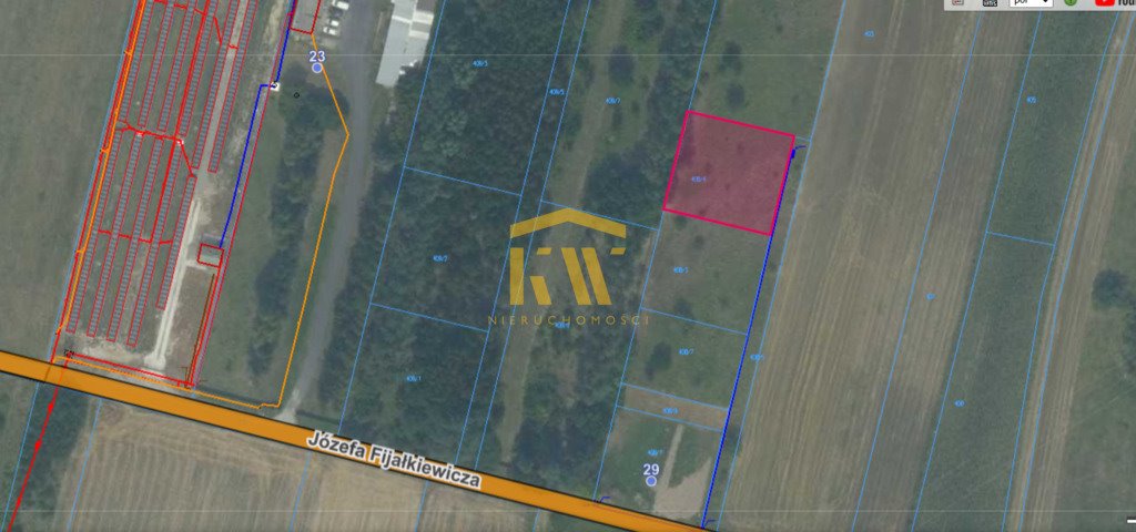 Działka 1000 m² pod dom w Jedlińsku, media w drodze Jedlińsk  1 000m2 Foto 1