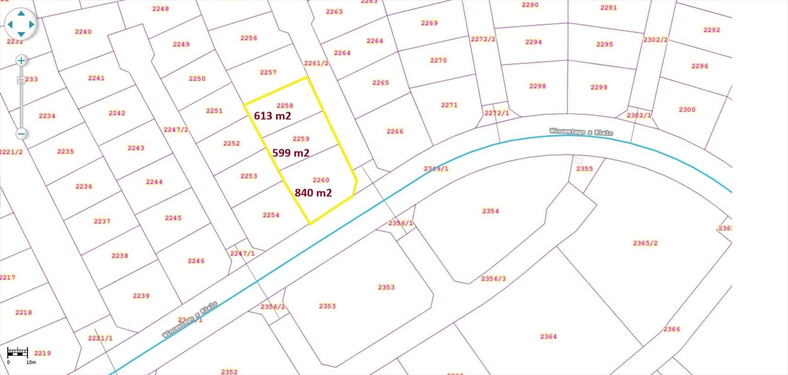 Zapraszam do zakupu działki 599 m² w Kielcach, świetna lokalizacja Kielce, Dąbrowa, Wincentego z Kielc  599m2 Foto 1