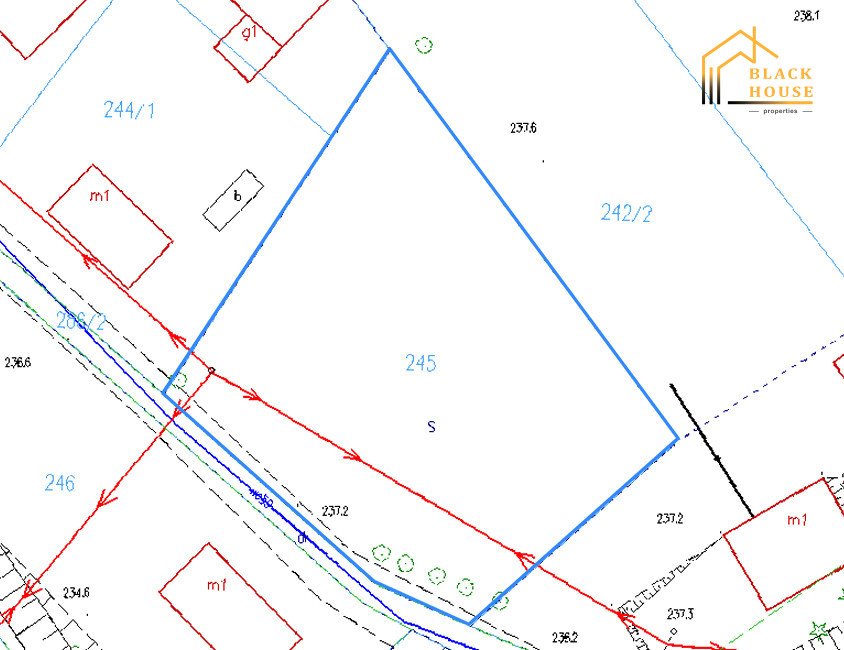 Działka budowlana na sprzedaż Radomirka  1 100m2 Foto 1