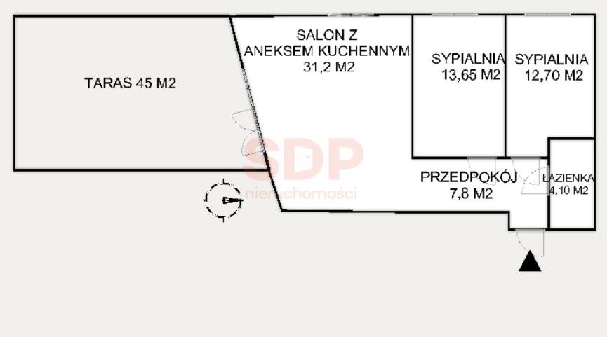 Mieszkanie trzypokojowe na sprzedaż Wrocław, Krzyki, Krzyki  70m2 Foto 2