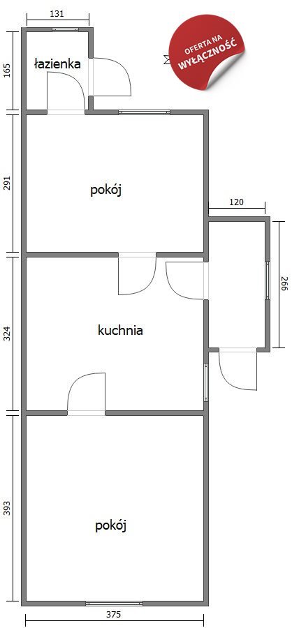 Mieszkanie trzypokojowe na sprzedaż Wadowice, Centrum, Słowackiego  43m2 Foto 3