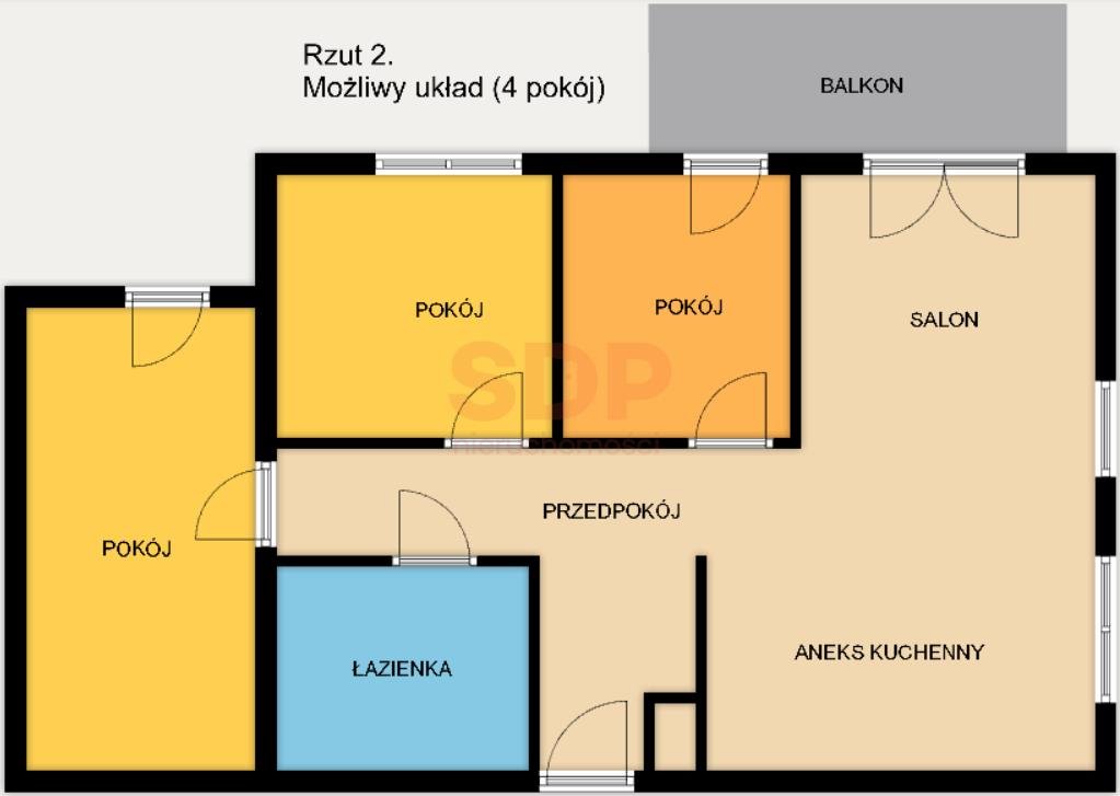 Mieszkanie trzypokojowe na sprzedaż Wrocław, Fabryczna, Złotniki, Kościańska  72m2 Foto 14