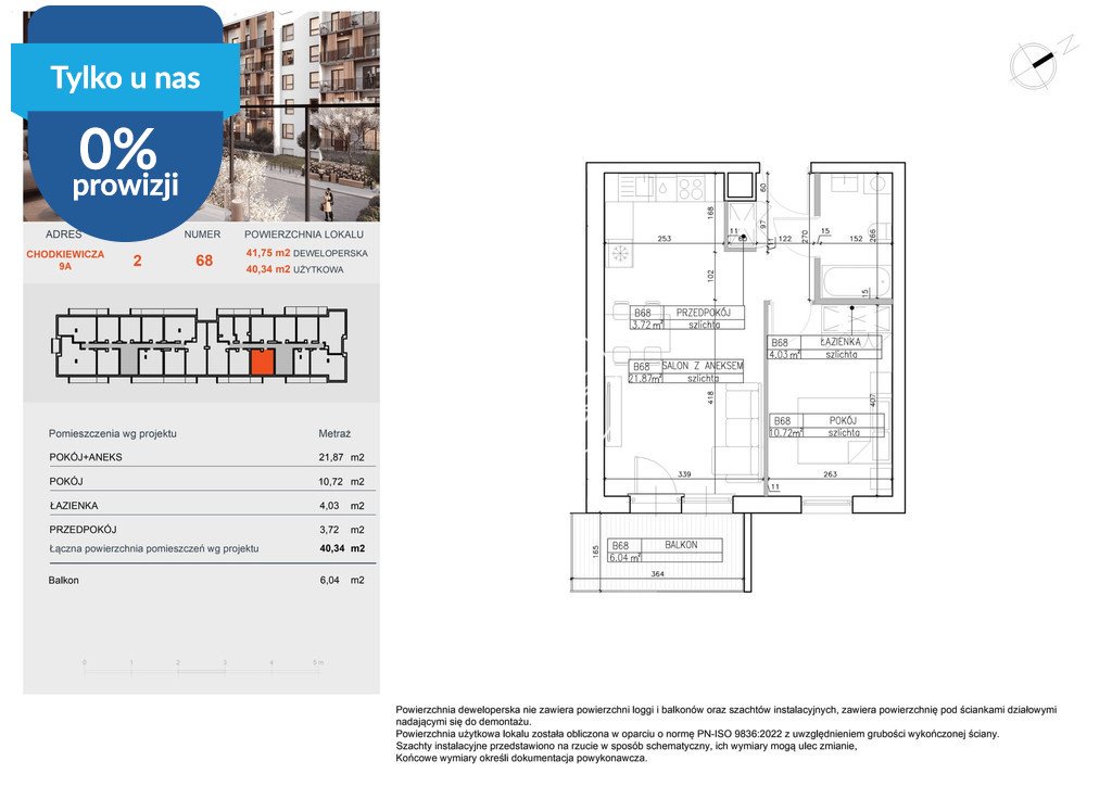 Do sprzedania nowoczesne 2-pokojowe mieszkanie 40,34 m² w Bydgoszczy Bydgoszcz, Bielawy, Jana Karola Chodkiewicza  40m2 Foto 1