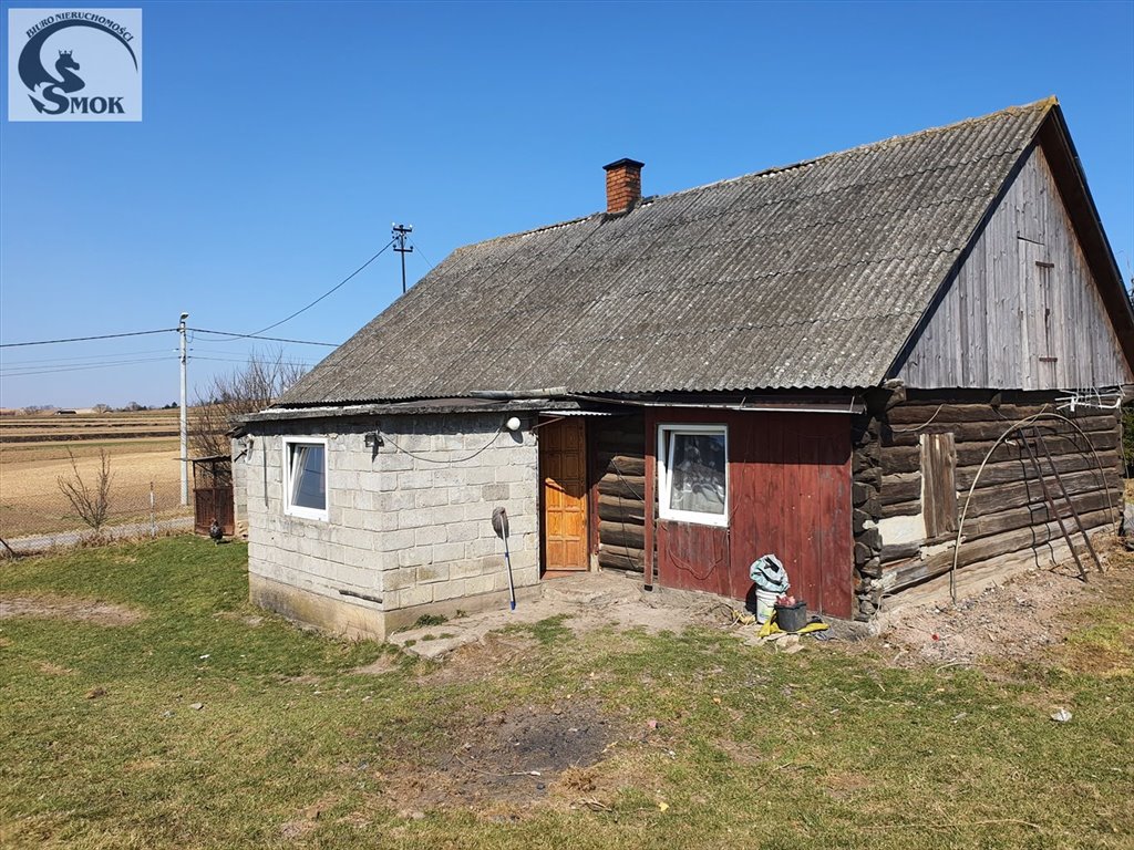 Stary dom z bali na dużej działce w spokojnej okolicy Stręgoborzyce  96m2 Foto 1