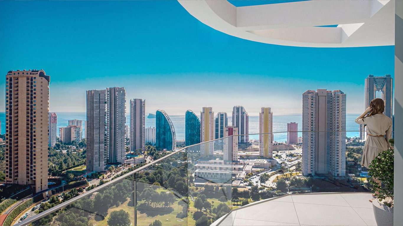 Luksusowy apartament z widokiem na morze i 3 sypialniami Hiszpania, Benidorm, Playa de Poniente, Benidorm, Alicante  131m2 Foto 1