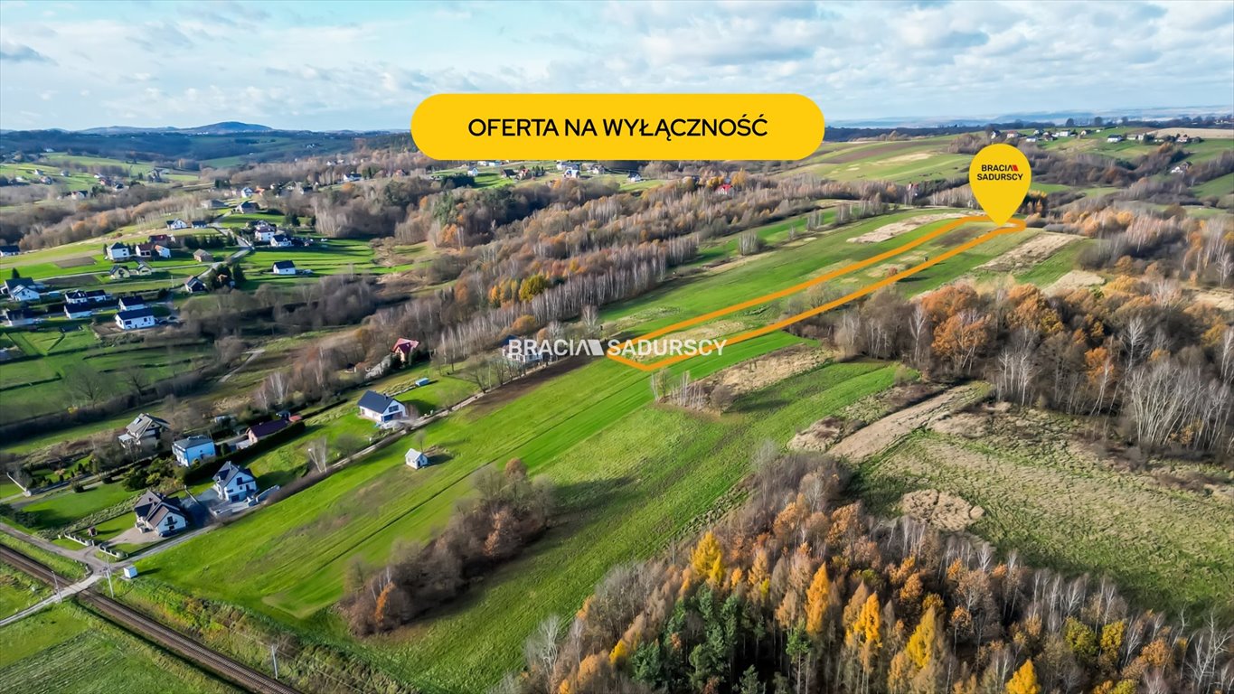 Widokowa działka 59 arów z panoramą, blisko Krakowa Wola Radziszowska, Podskale  5 900m2 Foto 1