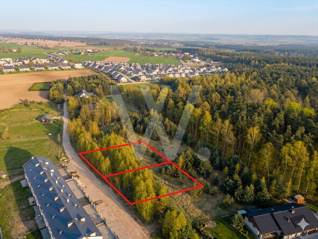Działka pod zabudowę w Baninie, las, media, cisza - polecam! Banino, Bursztynowa  855m2 Foto 1