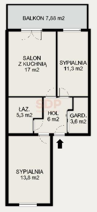 Mieszkanie trzypokojowe na sprzedaż Wrocław, Krzyki, Ołtaszyn, Motylkowa  57m2 Foto 1