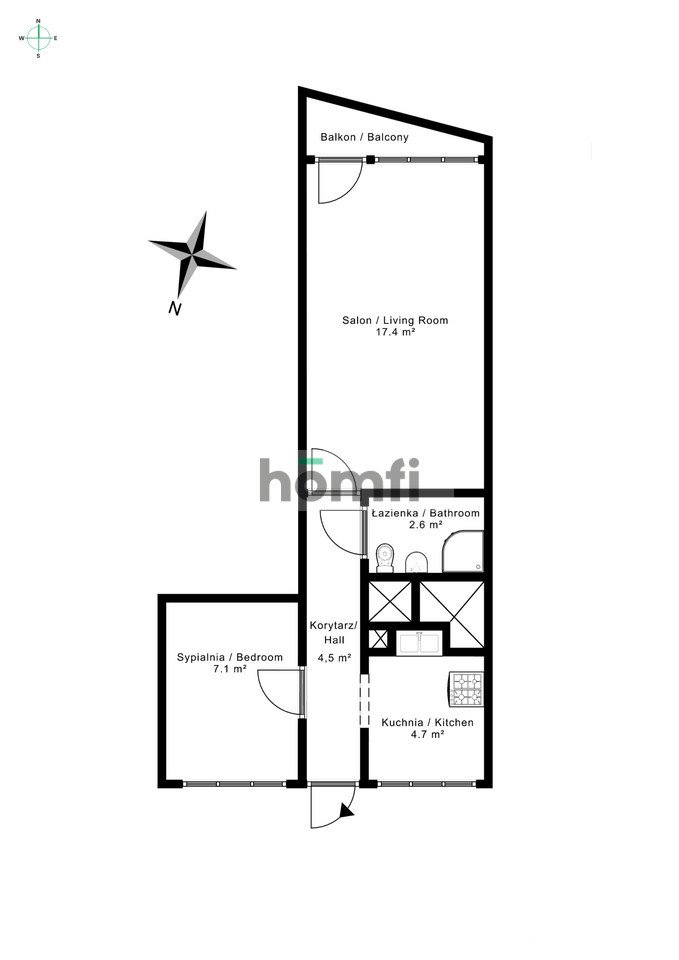 Mieszkanie dwupokojowe na sprzedaż Gdańsk, Przymorze, Obrońców Wybrzeża  38m2 Foto 17