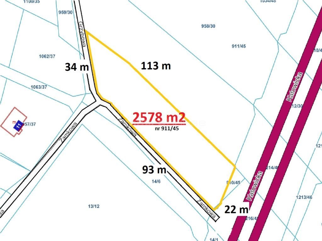 Działka inna na sprzedaż Pawłowice  2 578m2 Foto 14