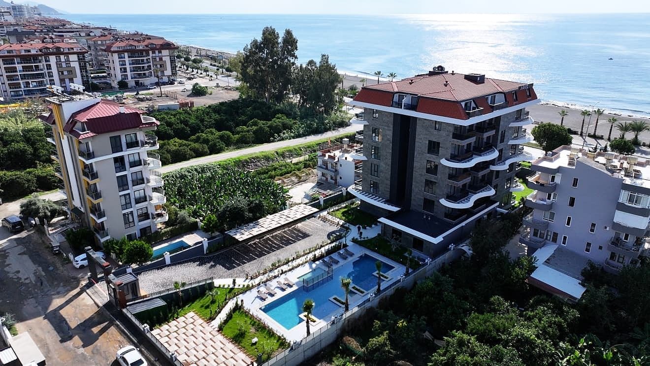 Widok na morze i miasto w Kestel, 68 m², basen Turcja, Alanya, Kestel, Alanya, Antalya  68m2 Foto 1