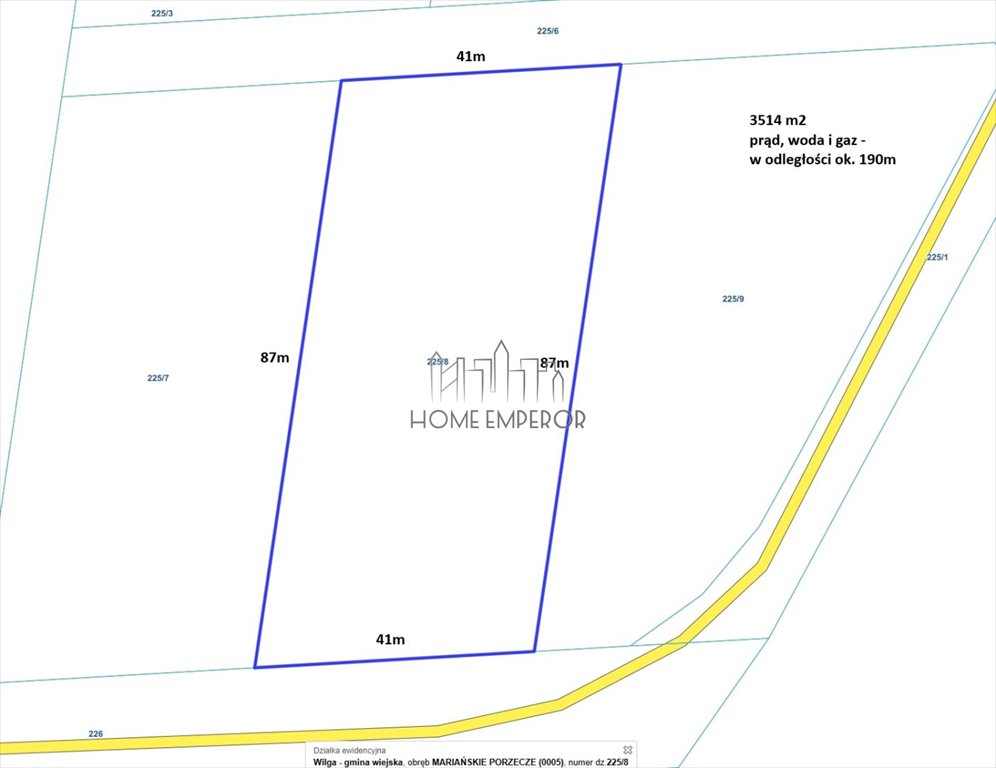Działka budowlana na sprzedaż Mariańskie Porzecze  3 514m2 Foto 1
