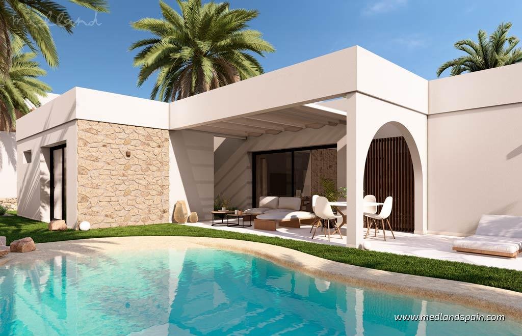 Nowoczesna villa z basenem w Altaona Golf, 2 sypialnie Hiszpania, Murcia  143m2 Foto 1