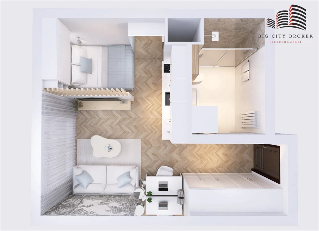 Zapraszam do kawalerki 28,67 m² z balkonem na Czechowie Lublin, Czechów, Kameralna  29m2 Foto 1