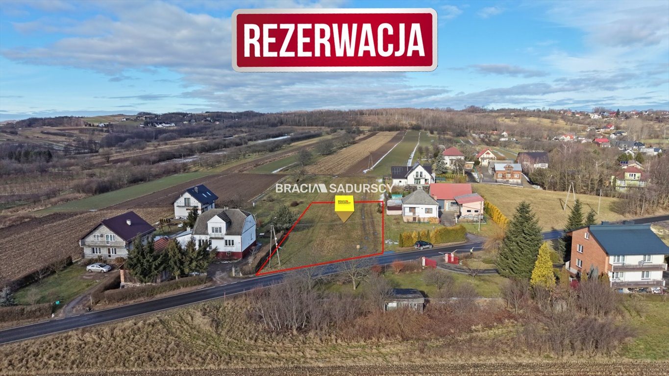 Działka budowlana 16 arów w Czułowie, media, blisko Krakowa Liszki, Czułów  1 600m2 Foto 1