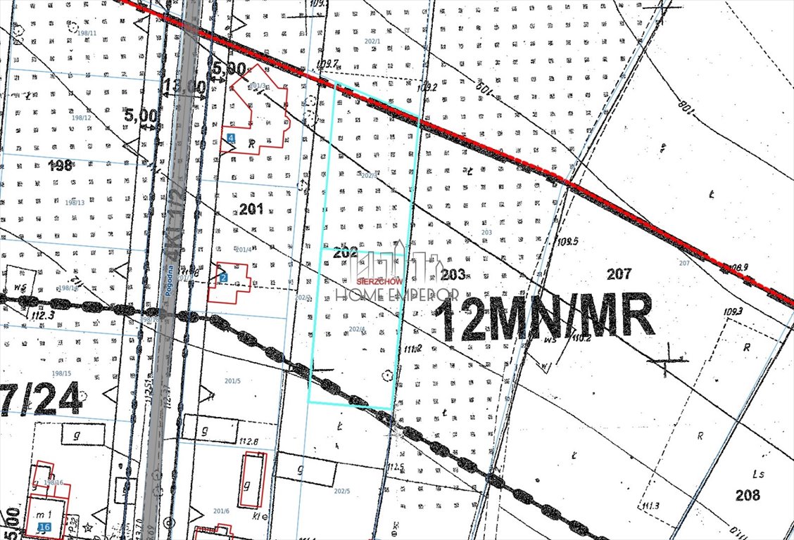 Działka 1022 m² pod zabudowę jednorodzinną i usługi Sierzchów, Słoneczna  1 022m2 Foto 1