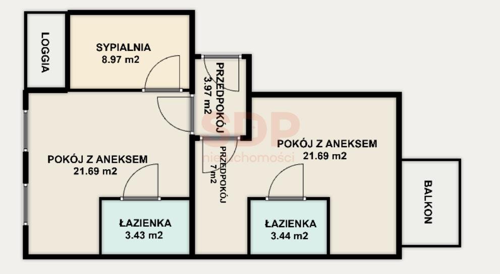 Mieszkanie trzypokojowe na sprzedaż Wrocław, Stare Miasto, Stare Miasto, Kępa Mieszczańska  72m2 Foto 6