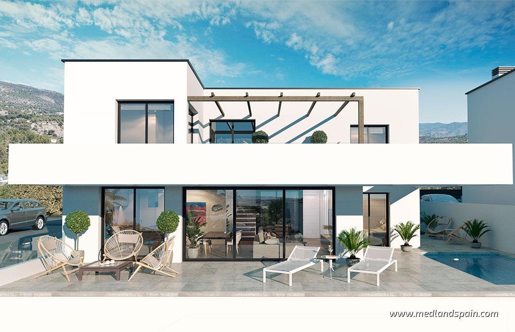 Nowoczesne domy z panoramicznym widokiem na Benidorm Hiszpania, Finestrat  314m2 Foto 1