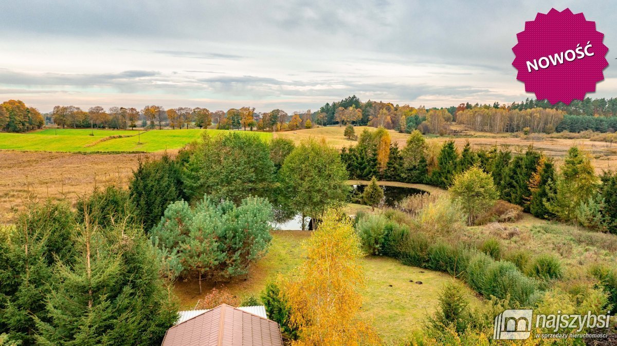 Urokliwy dom z widokiem na staw i lasy, 4 pokoje Rydzewo, obrzeża  100m2 Foto 1