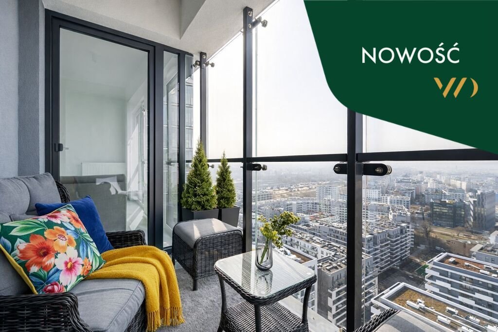 Luksusowy apartament na 23. piętrze z panoramicznym widokiem Warszawa, Wola, Czyste, Marcina Kasprzaka  42m2 Foto 1