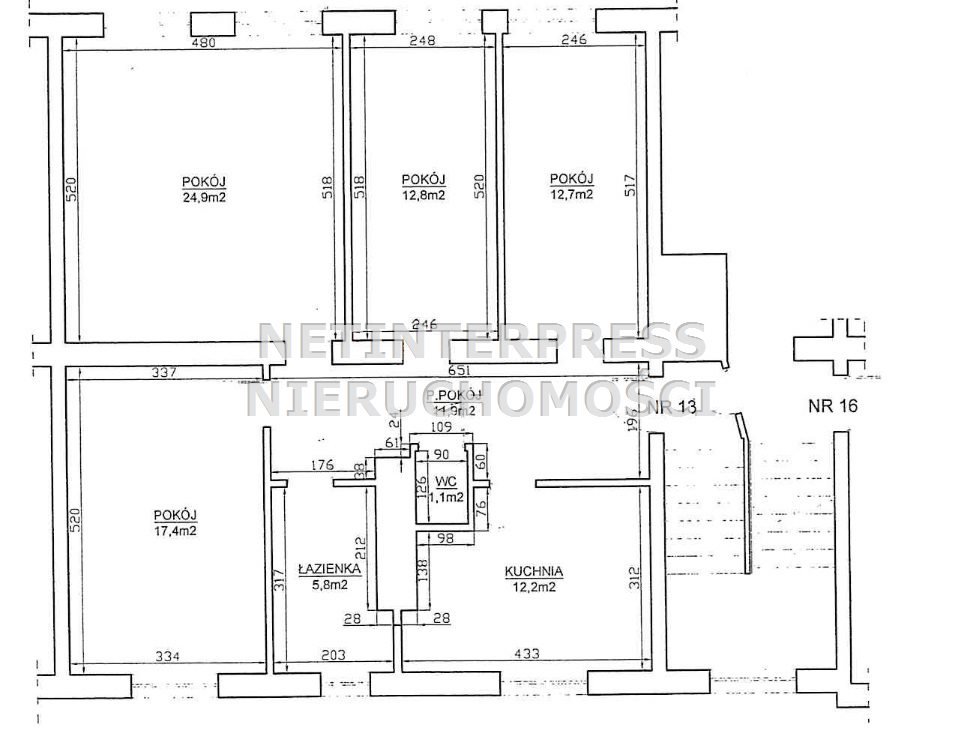 Przestronne 98,8 m² w Olsztynie – 4 pokoje, do remontu Olsztyn, Olsztyn  99m2 Foto 1