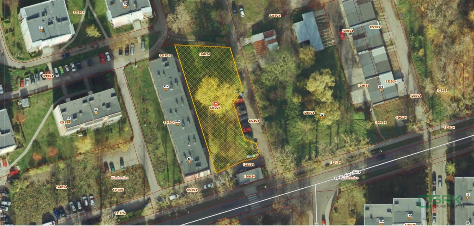 Działka 1226 m² z dostępem do sieci i zielenią Bytom, Miechowice, Racjonalizatorów  1 226m2 Foto 1