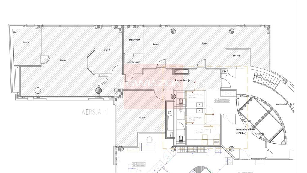 Nowoczesny biuro na Mokotowie, 210 m², klimatyzacja Warszawa, Mokotów, Mokotów  210m2 Foto 1