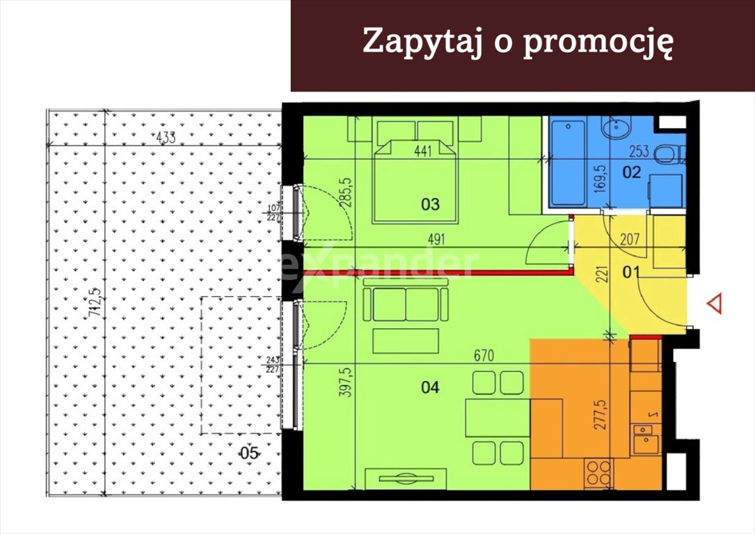 Mieszkanie dwupokojowe na sprzedaż Warszawa, Wawer, Bluszczowa  46m2 Foto 1