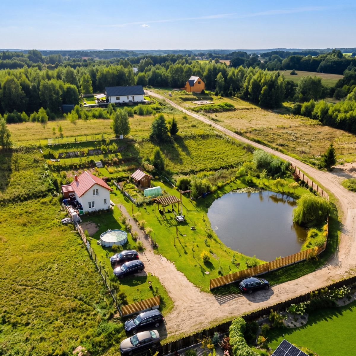 Do sprzedania działka z komfortowym domkiem i stawem w Będargowie Będargowo, Pogodna  2 520m2 Foto 1