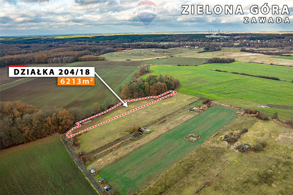 Działka rolna na sprzedaż Zielona Góra, Zawada  6 213m2 Foto 17