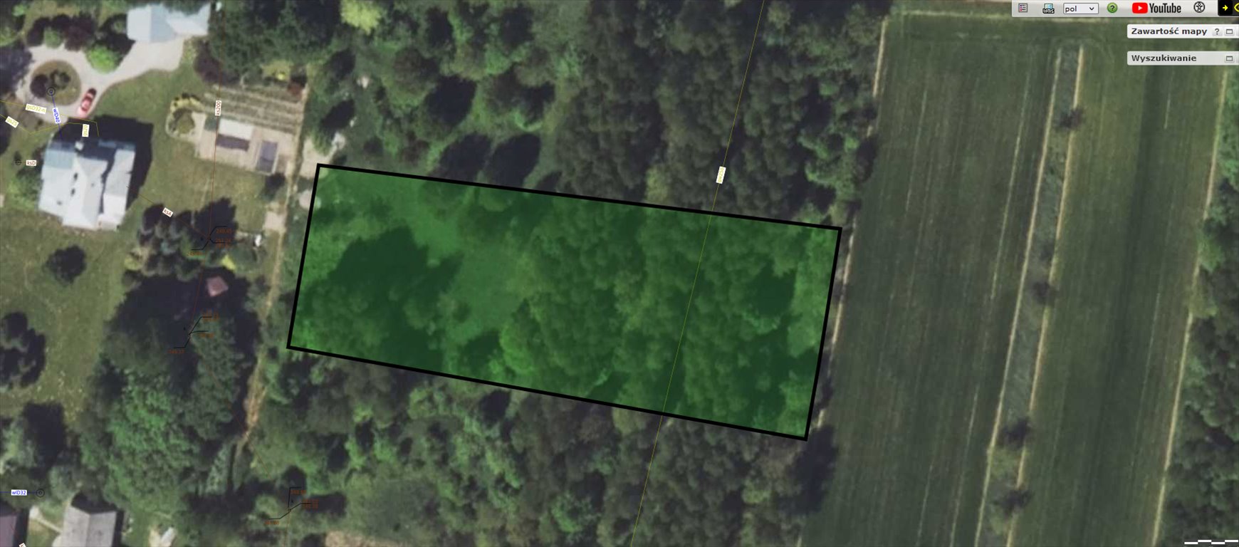 Na sprzedaż działka rolna z możliwością zabudowy 36,52a w Warzycach Warzyce  3 652m2 Foto 1
