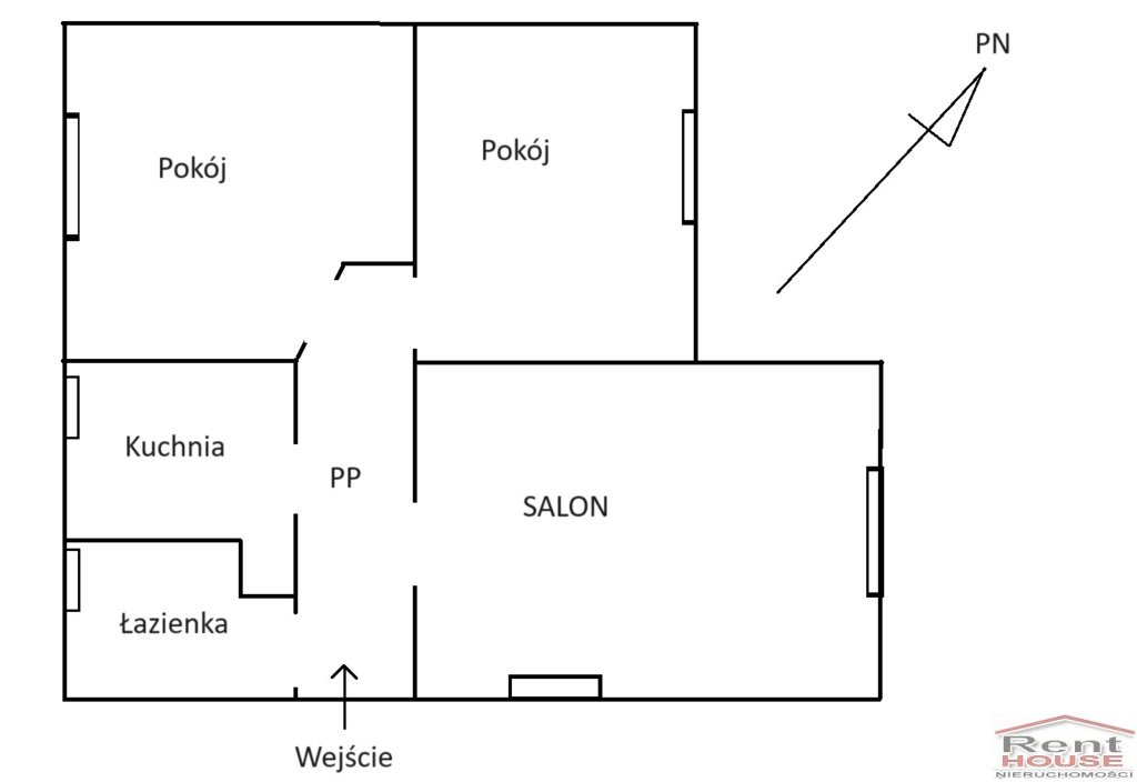 Mieszkanie trzypokojowe na sprzedaż Szczecin, Klucz, Rymarska  65m2 Foto 4