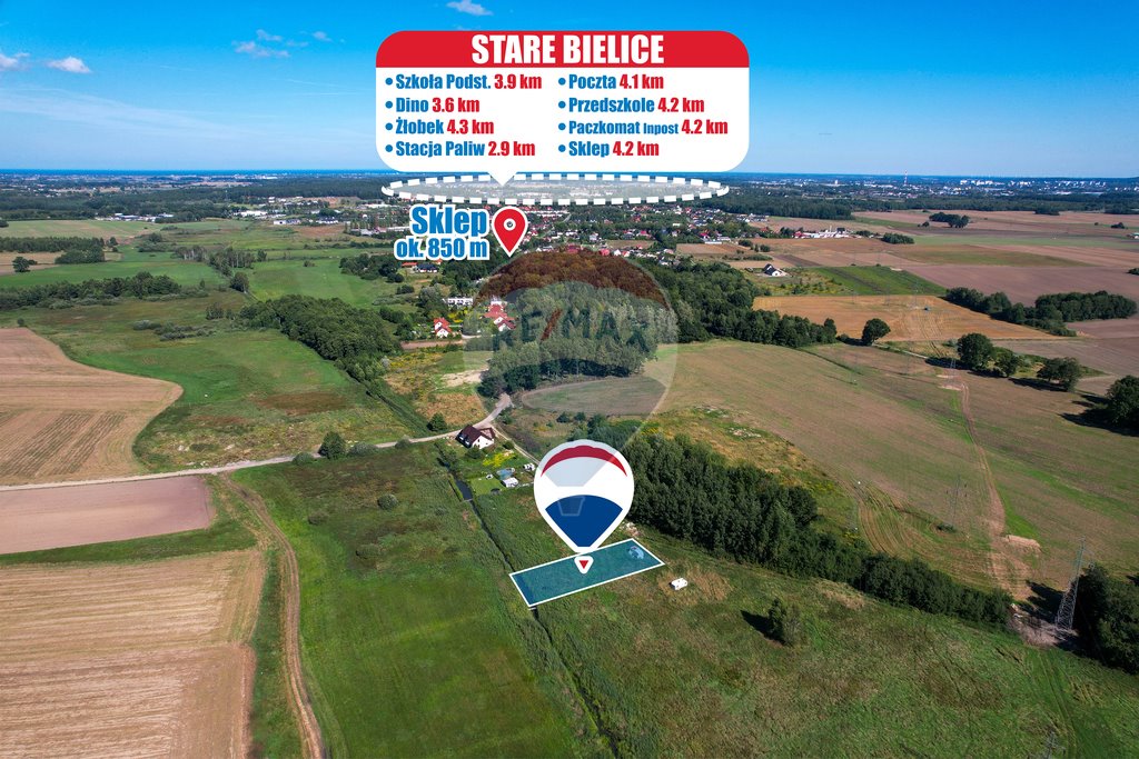 Działka budowlana na sprzedaż Nowe Bielice  1 140m2 Foto 1