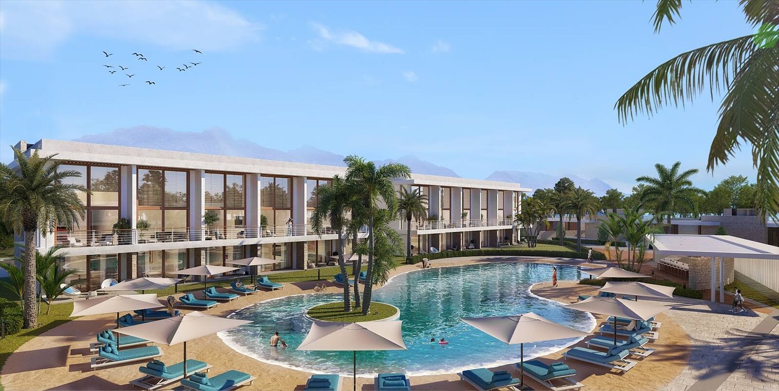 Luksusowy apartament z widokiem na morze i pole golfowe Cypr, Girne, Karaağaç, Girne, Cypr Północny  73m2 Foto 1