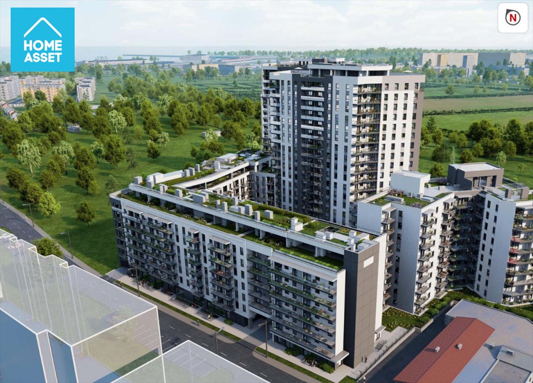 Mieszkanie trzypokojowe na sprzedaż Gdańsk, Letnica, Starowiejska  68m2 Foto 1