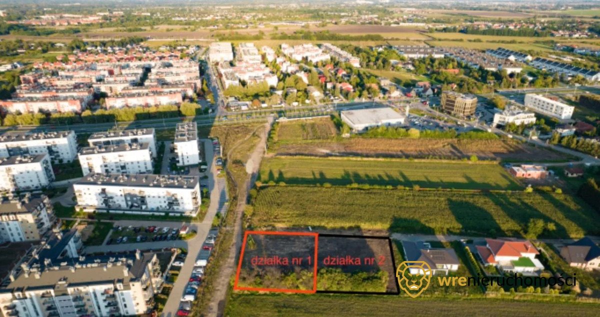 Działka budowlana na sprzedaż Wrocław, Jagodno, Franciszki Platówny  1 200m2 Foto 1