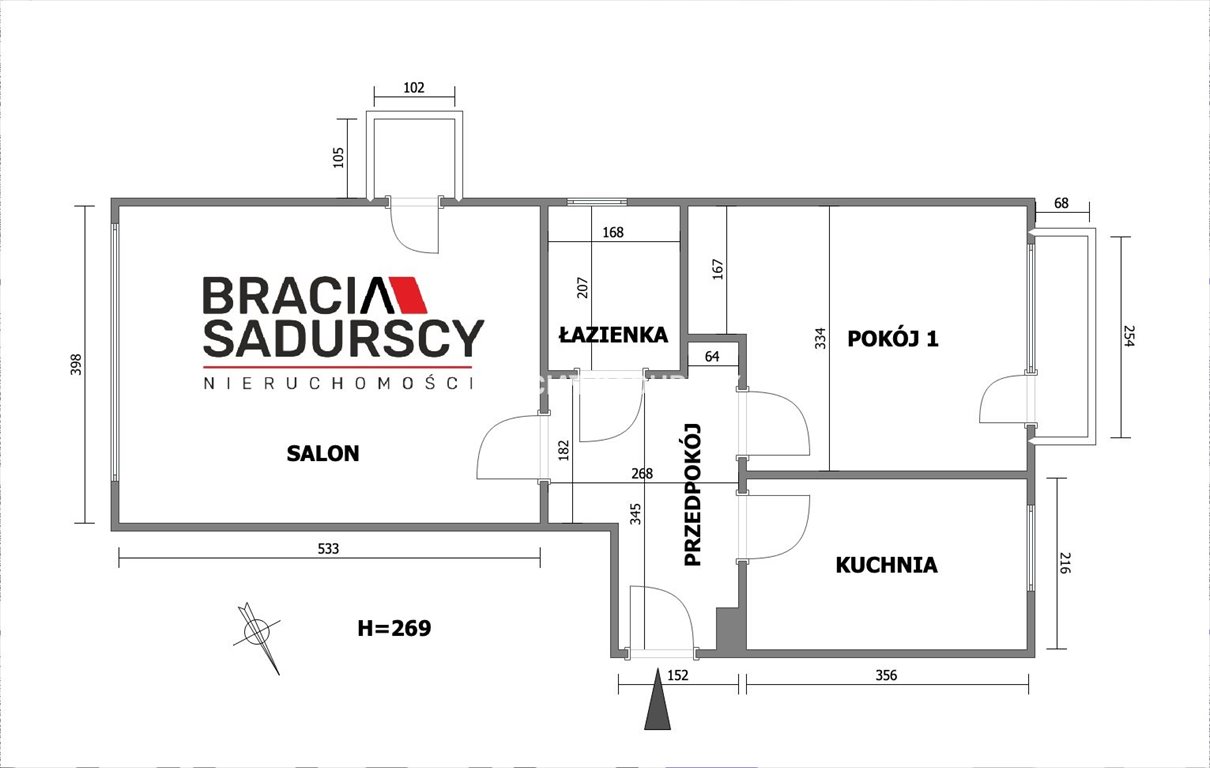 Mieszkanie dwupokojowe na sprzedaż Kraków, Nowa Huta, os. Kolorowe  52m2 Foto 3
