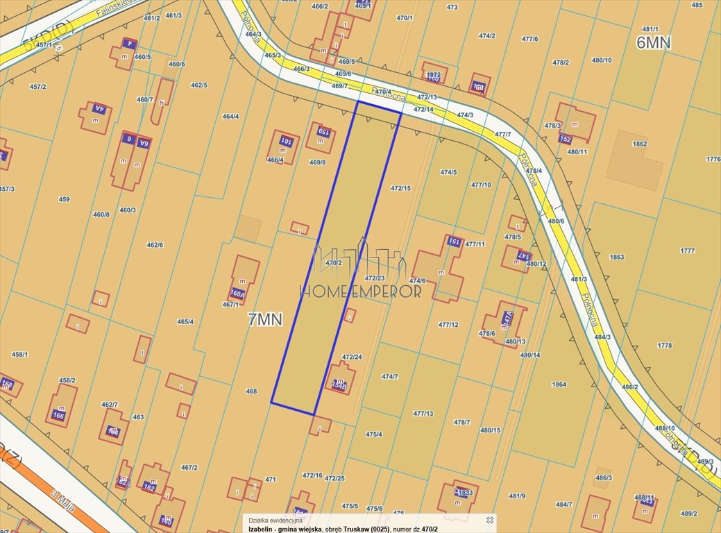 Działka budowlana na sprzedaż Truskaw, Północna  2 185m2 Foto 1