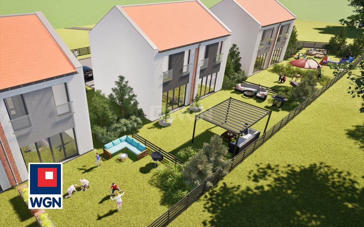 Nowy bliźniak 86 m2 z ogrodem, 4 pokoje, stan deweloperski Zielona Góra, Nowy Kisielin, Odrzańska  86m2 Foto 1