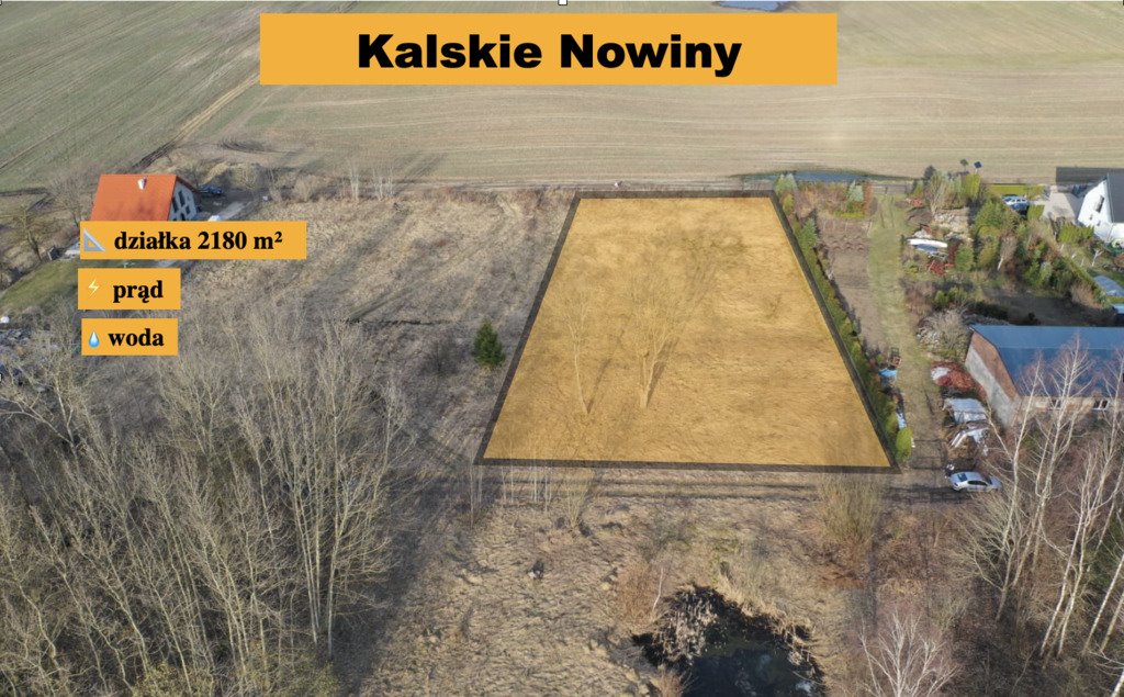Działka w Kalskich Nowinach z warunkami zabudowy i mediami Węgorzewo  2 180m2 Foto 1