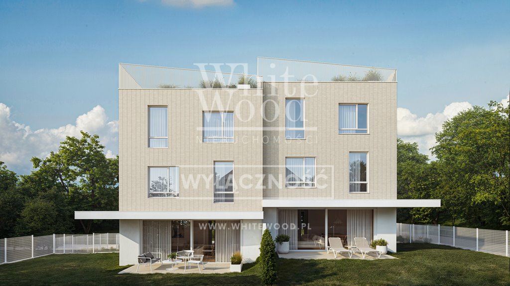 Nowoczesny dom z tarasem na dachu i zielonym otoczeniem Gdynia, Witomino, Długa  136m2 Foto 1