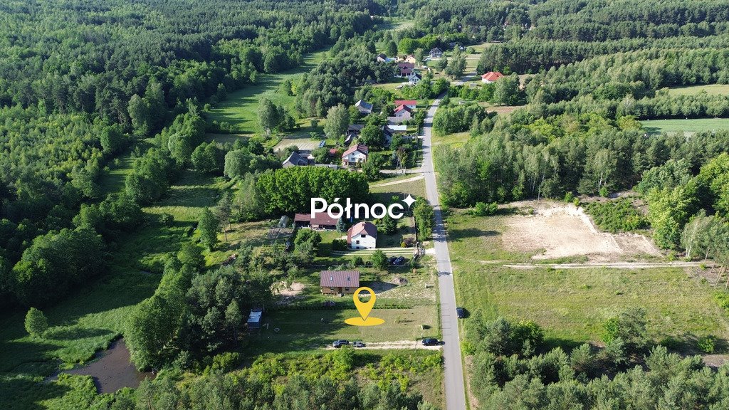 Zapraszam do obejrzenia działki 1449 m² z garażem i strumykiem Moszyny, Rogoźno  1 449m2 Foto 1