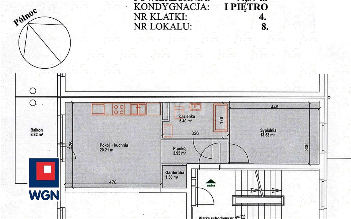 Mieszkanie dwupokojowe na sprzedaż Gorzów Wielkopolski, Górczyn, Marii Juchacz  44m2 Foto 13